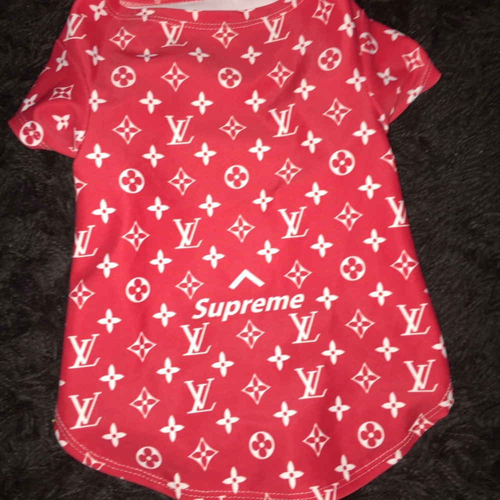 Supreme LV dog tee